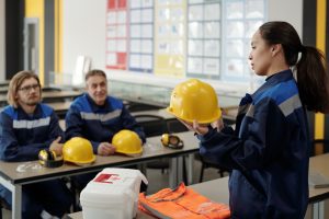 Capacitación de trabajadores en aula